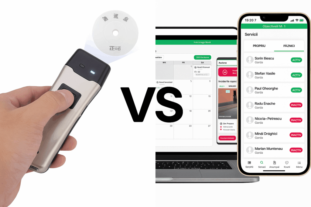 Control rond modern vs. verificare tur patrula tradițională